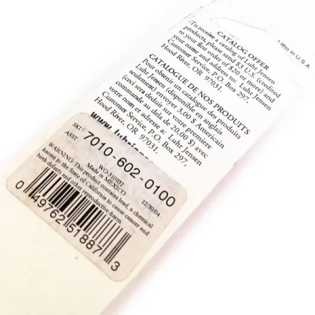 Luhr Jensen P.J.POP Puupopperi, Valkoinen, 17g, käsintehty, #10657