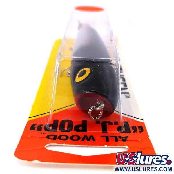 Luhr Jensen P.J.POP Popperi, Hopea / Musta, 17g, Puurunko, #10658