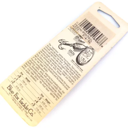 Blue Fox Super Vibrax 2 Foxtail Lippa, Hopea, 6g, Karvatupsu, #10662