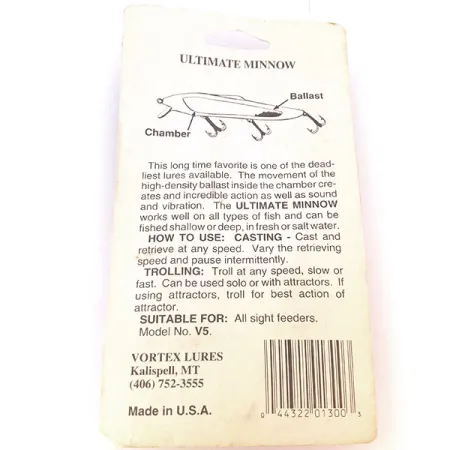 Vortex Lures Ultimate Minnow Vaappu, Fire Tiger, 12cm, Painotus, #10666