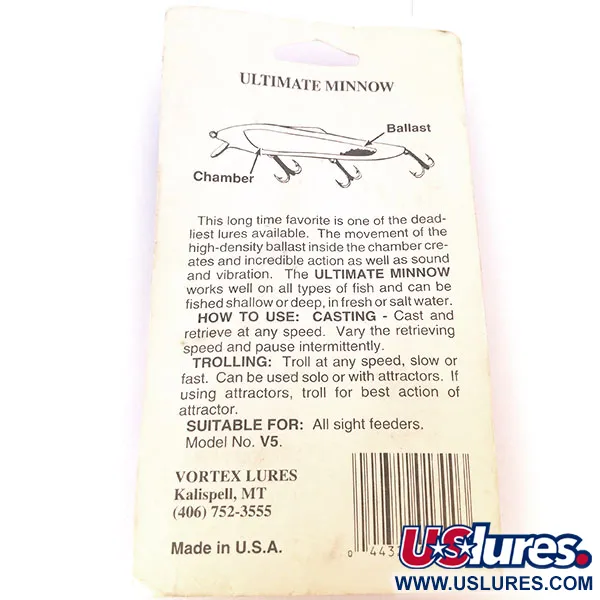 Vortex Lures Ultimate Minnow Vaappu, Fire Tiger, 12cm, Painotus, #10666