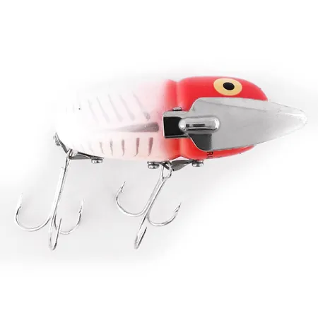 Heddon Crazy Crawler Pintaviehe, Puna-valkoinen, 14g, Siivet, #10955