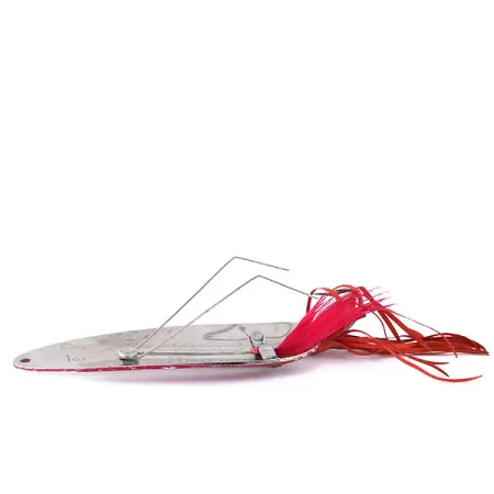 Eppinger Weedless Dardevle Lusikka, Puna/Valko/Nikkeli, 28g, #10692