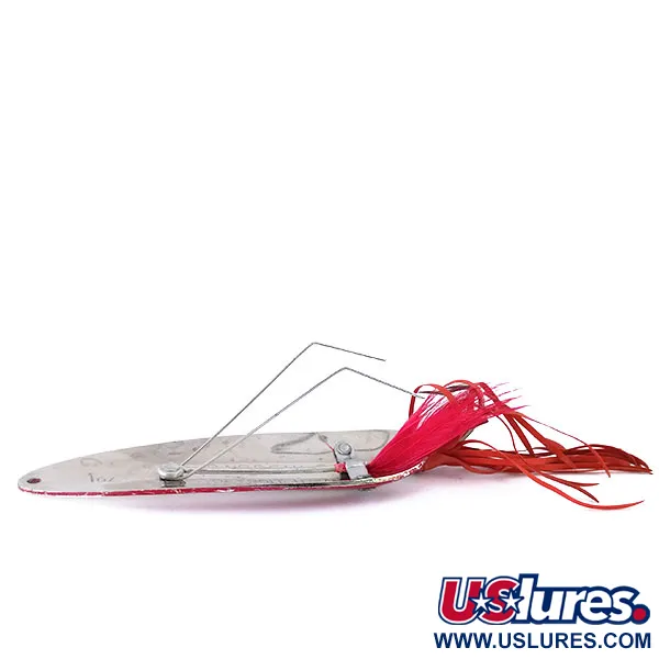 Eppinger Weedless Dardevle Lusikka, Puna/Valko/Nikkeli, 28g, #10692