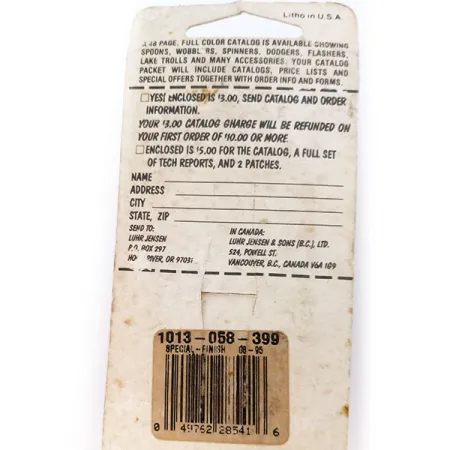 Luhr Jensen Lil' Kroc UV Lusikka, Nikkeli/Puna, 18g, UV, #10793