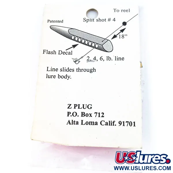ZPlug Lures Z Plug Mini Inline-viehe, Vaaleanpunainen, 2g, #10796