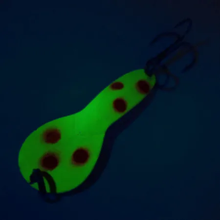 Acme Dazzler #2 UV Lusikka, Keltapunapilkullinen, 7g, UV, #10800