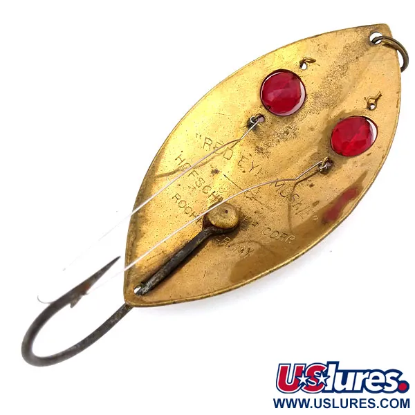 Hofschneider Weedless Red Eye Muskie Lusikka, Pronssi, 65g, Ruohosuoja, #10850