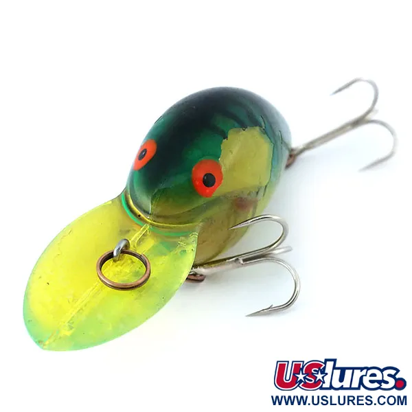 Bomber Fat A Crankbait, Vihreä Keltainen, 18g, Suspendi, #10903