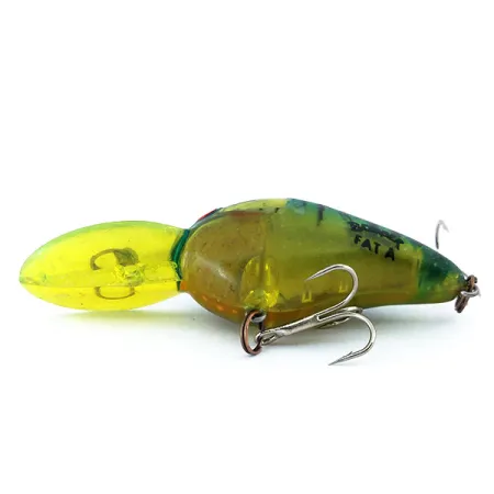Bomber Fat A Crankbait, Vihreä Keltainen, 18g, Suspendi, #10903