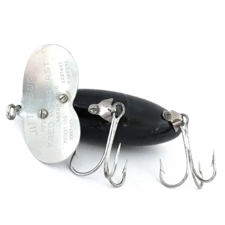 Fred Arbogast Jitterbug Pintauistin, Black, 14g, Metallilippa, #10941