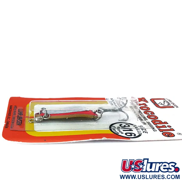 Luhr Jensen Krocodile UV Lusikka, Fire / Hopea, 7g, UV-viimeistely, #10977