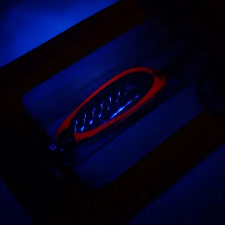 Luhr Jensen Krocodile UV Lusikka, Fire / Hopea, 7g, UV-viimeistely, #10977