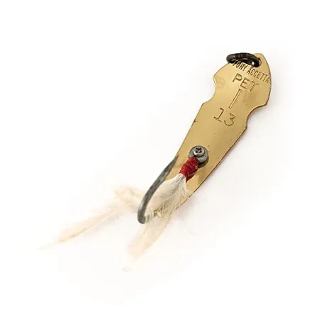 Tony Accetta Pet Spoon 13 Lusikka, Kulta, 5g, Höyhenkoukku, #11126