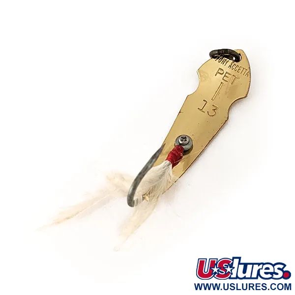 Tony Accetta Pet Spoon 13 Lusikka, Kulta, 5g, Höyhenkoukku, #11126