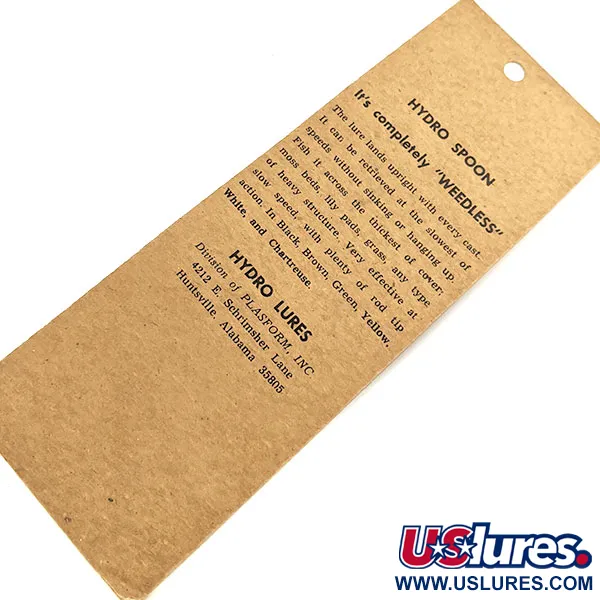 Hydro Lures Hydro Spoon, 14g Vihreä/Valkoinen/Keltainen, Lusikkauistin #17723