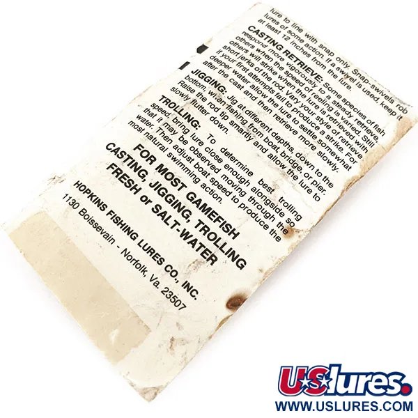 Hopkins Shorty 45 Jig Lure, Vasaroitu nikkeli, 14g, Jigiviehe, #11240