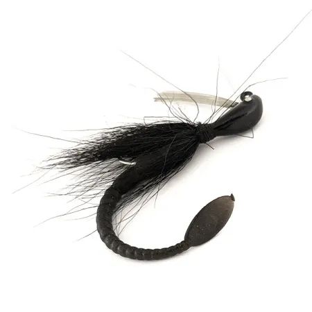 Cotton Cordell Banana Head Tattle-Tail Jig, Musta, 14g, Ruohosuojattu, #11260