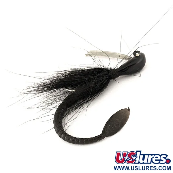 Cotton Cordell Banana Head Tattle-Tail Jig, Musta, 14g, Ruohosuojattu, #11260