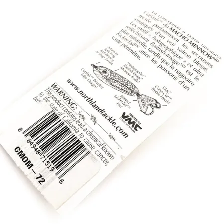 Northland Macho Minnow Jigiviehe, Rainbow Fish, 14g, KickerTail, #11289