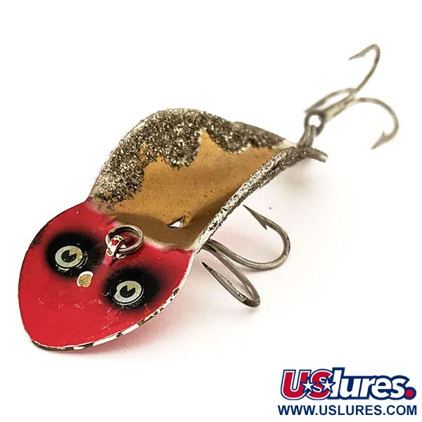 Buck Perry Spoonplug Lusikka, Puna/Valko/Kulta, 10g, #11300