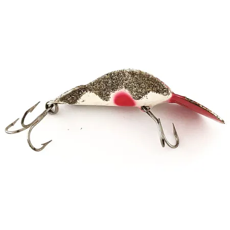 Buck Perry Spoonplug Lusikka, Puna/Valko/Kulta, 10g, #11300