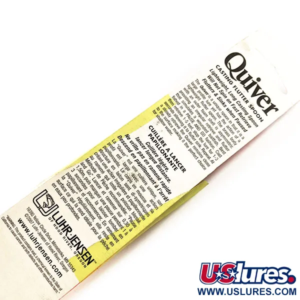 Luhr Jensen Quiver Lusikka, Silver / Orange Stripe, 39g, #11306