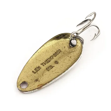 Len Thompson #6 Lusikkauistin, Valkoinen/Punainen, 3.5g, Messinki, #11312