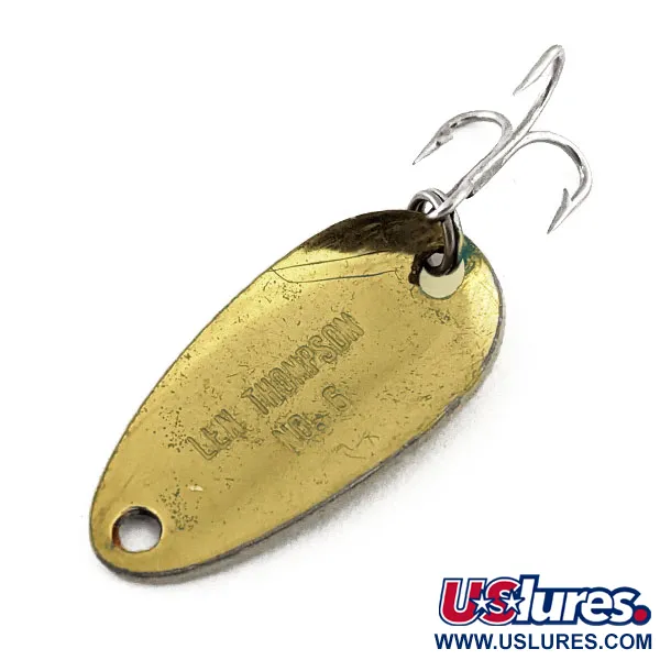 Len Thompson #6 Lusikka, Black / Yellow / Brass, 3.5g, Emali, #11313