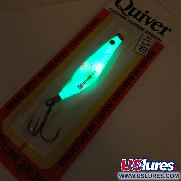 Luhr Jensen Quiver Glow Lusikka, Glow, 7g, Messinki/Pinta, #11350