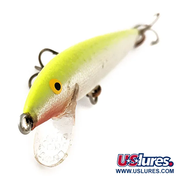 Rapala Original Floater F9 Vaappu, Chartreuse, 4g, Balsa, #11383