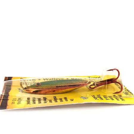 Northland Macho Minnow Jig Lure, Punainen/Vihreä/Kulta, 14g, #11395