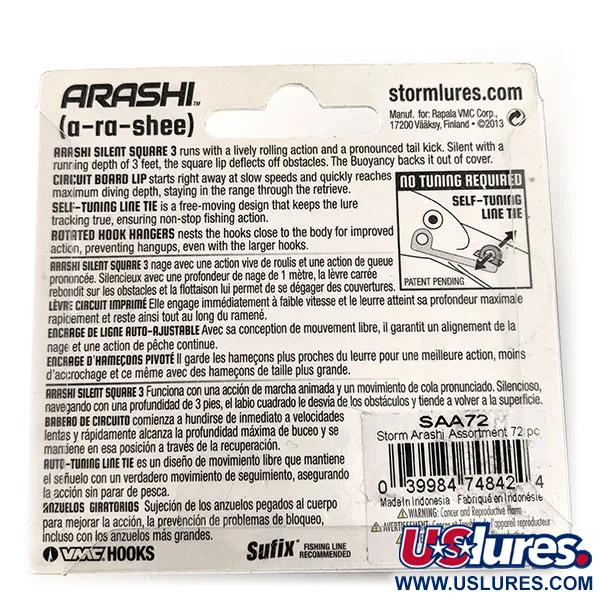 Storm Arashi Silent Square 3 Vaappu, Mossy Chartreuse Craw, 14g, #11665