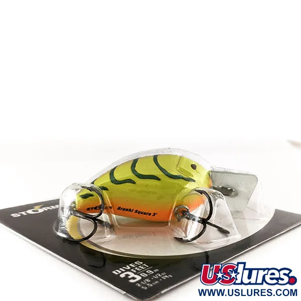 Storm Arashi Silent Square 3 Vaappu, Mossy Chartreuse Craw, 14g, #11665