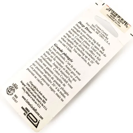 Cotton Cordell Grappler Jr Deep Diver Vaappu, Ahven, 7g, #11425