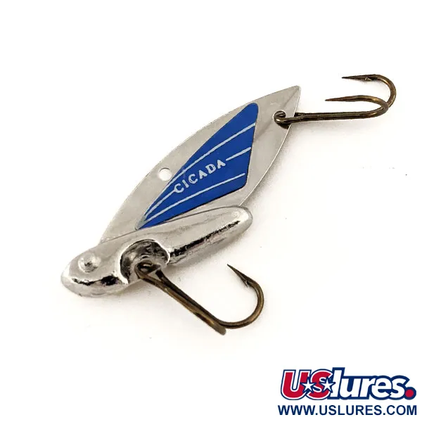 Reef Runner Cicada Blade Bait, Nikkeli/Sininen, 6g, USA, #11428