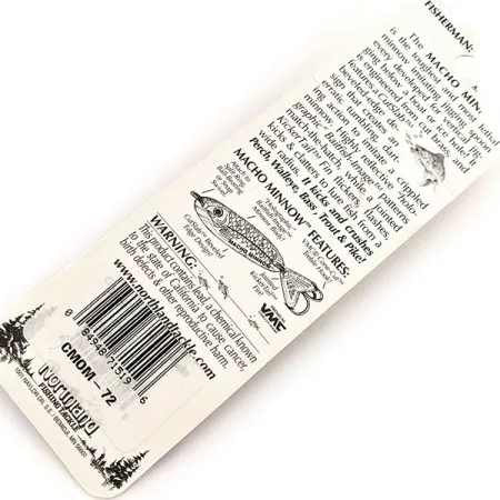 Northland Macho Minnow Jig, Sateenkaarihopea, 14g, KickerTail, #11456