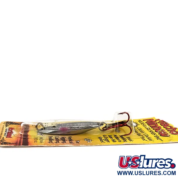 Northland Macho Minnow Jig, Sateenkaarihopea, 14g, KickerTail, #11456