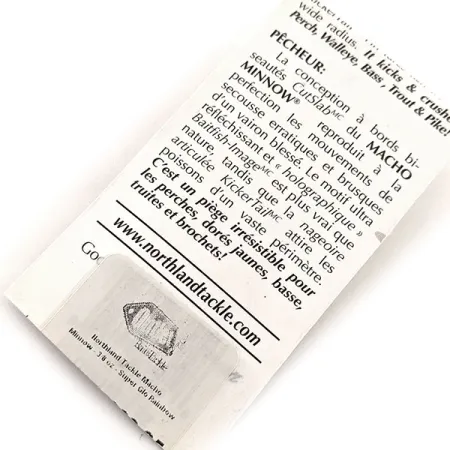 Northland Macho Minnow Pilkki, Sini/Glow, 11g, KickerTail, #11469