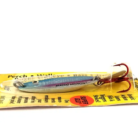 Northland Macho Minnow Pilkki, Sini/Glow, 11g, KickerTail, #11469