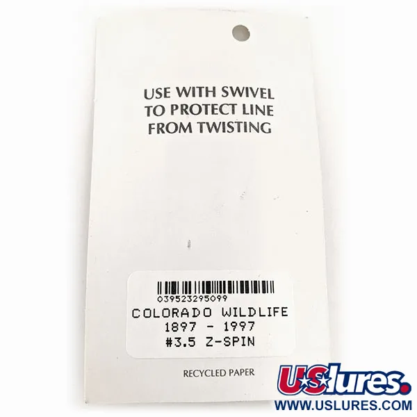 Wittmann Lures Z-Spin Anniversary Lippa, Hopea/Sininen/Kulta, 5g, #11525