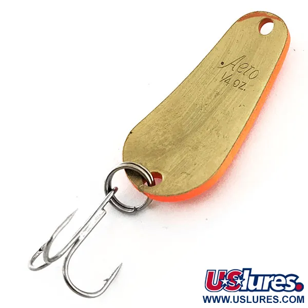 Aeroplane Spinner Aero UV Lusikka, Fluoresoiva Oranssi / Kulta, 7g, UV, #11619