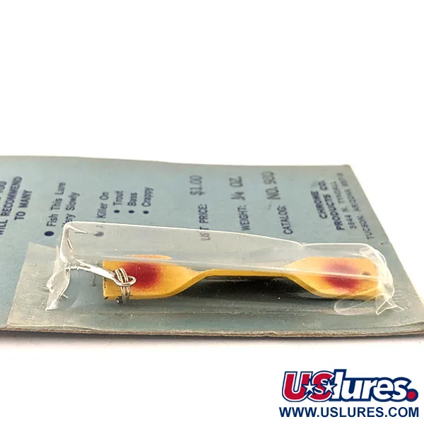 Holt lures Vintage Lusikka, Kelta-Punainen, 7g, Chrome Products Co, #11567