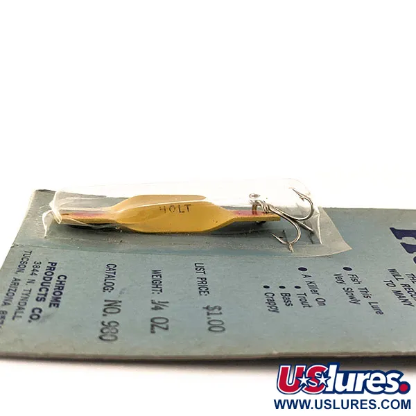Holt lures Vintage Lusikka, Kelta-Punainen, 7g, Chrome Products Co, #11567