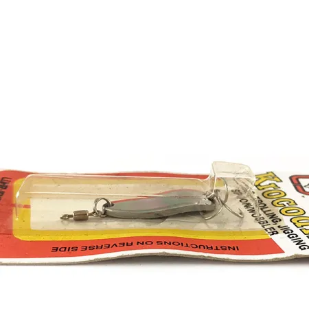 Luhr Jensen Krocodile Lusikka, Nikkeli/Punainen, 4,7g, Fire Stripe, #1003