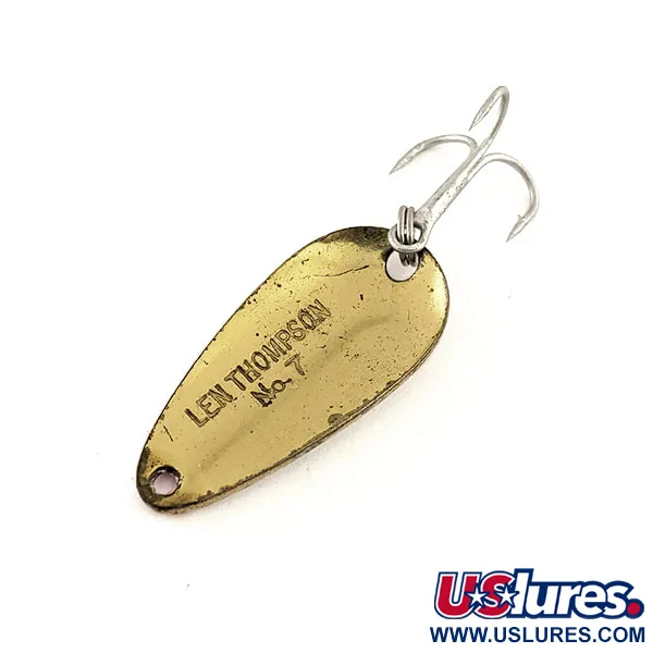 Len Thompson #7 Lusikkauistin, Valkoinen / Punainen / Messinki, 5g, #11642