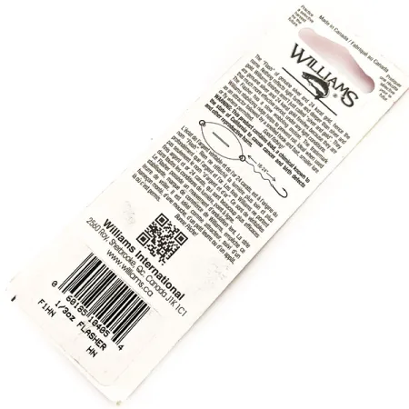 Williams Flasher F1 Lusikkauistin, Kulta / Hopea, 9g, Vasaroitu, #11670