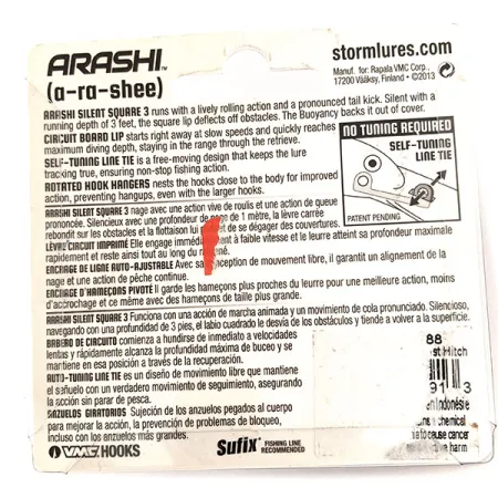 Storm Arashi Silent Square 3 Vaappu, Ghost Hitch, 14g, #11676