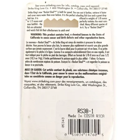 Strike King Rocket Shad Spinnerbait, Chartreuse, 10,6g, Colorado-lippa, #RS-38