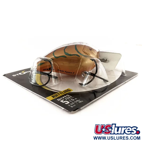 Storm Arashi Rattling Square 5 Vaappu, Rusty Craw, 18g, #11709